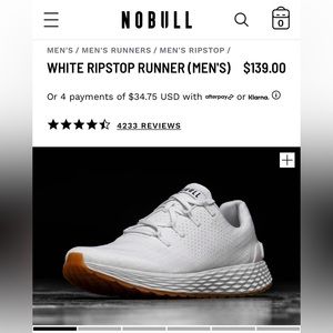 NOBULL WHITE RIPSTOP RUNNER